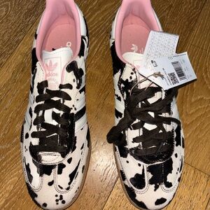 SOLD Adidas Women's Cow Print Sneakers - Black and White